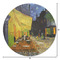 Cafe Terrace at Night (Van Gogh 1888) Round 5ft Indoor Rug - Dimensions