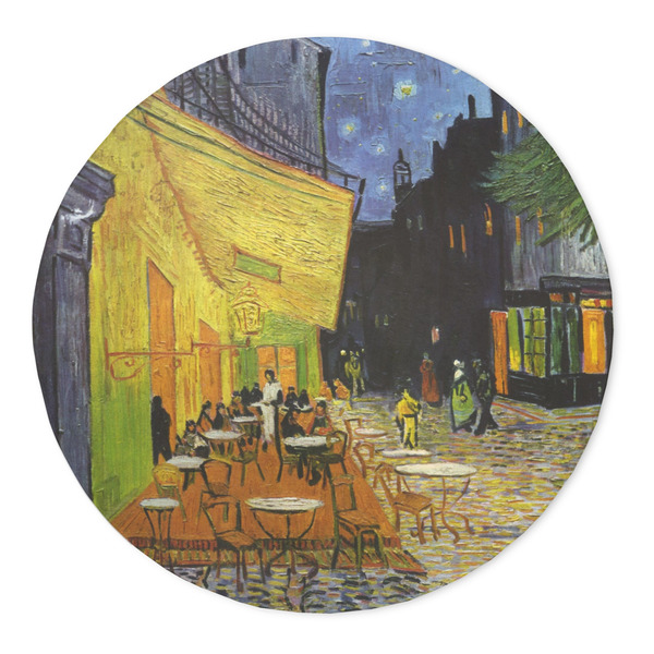 Custom Cafe Terrace at Night (Van Gogh 1888) 5' Round Indoor Area Rug