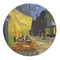 Cafe Terrace at Night (Van Gogh 1888) Round 5ft Indoor Rug - Front/Main