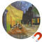 Cafe Terrace at Night (Van Gogh 1888) Round Car Magnet