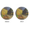 Cafe Terrace at Night (Van Gogh 1888) Round Linen Placemats - APPROVAL (double sided)