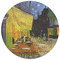 Cafe Terrace at Night (Van Gogh 1888) Round Mousepad - APPROVAL