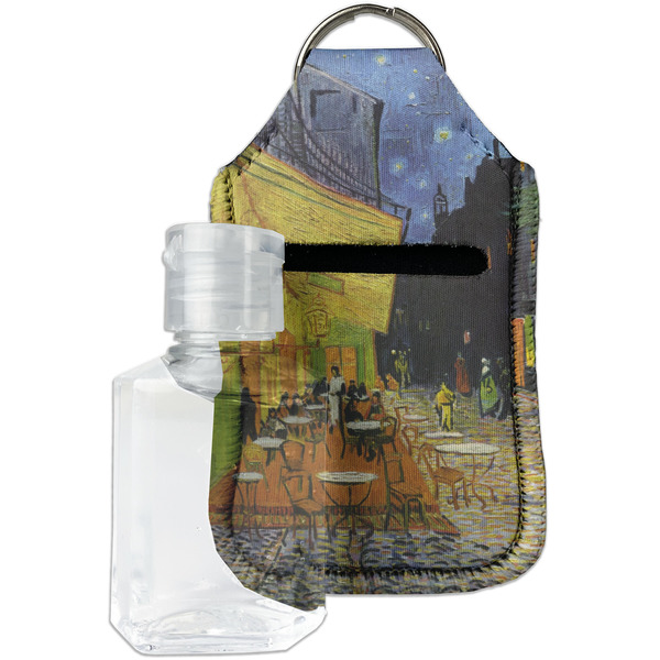 Custom Cafe Terrace at Night (Van Gogh 1888) Hand Sanitizer & Keychain Holder - Small