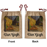 Cafe Terrace at Night (Van Gogh 1888) Santa Sack - Front & Back