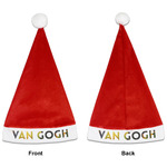 Cafe Terrace at Night (Van Gogh 1888) Santa Hat - Front & Back