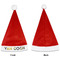 Cafe Terrace at Night (Van Gogh 1888) Santa Hats - Front and Back (Single Print) APPROVAL