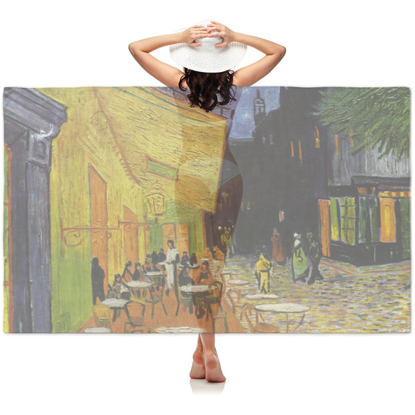 Custom Cafe Terrace at Night (Van Gogh 1888) Sheer Sarong