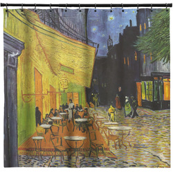 Cafe Terrace at Night (Van Gogh 1888) Shower Curtain - Custom Size