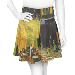 Cafe Terrace at Night (Van Gogh 1888) Skater Skirt - Large