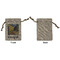 Cafe Terrace at Night (Van Gogh 1888) Small Burlap Gift Bag - Front Approval