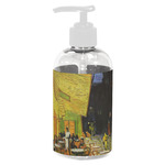 Cafe Terrace at Night (Van Gogh 1888) Plastic Soap / Lotion Dispenser (8 oz - Small - White)