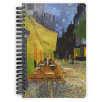 Cafe Terrace at Night (Van Gogh 1888) Spiral Notebook - 7x10