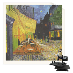 Cafe Terrace at Night (Van Gogh 1888) Sublimation Transfer - Shirt Back / Men