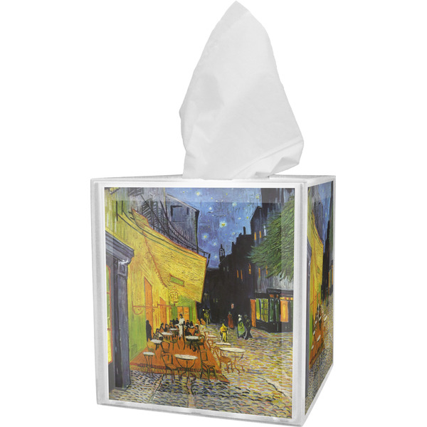 Custom Cafe Terrace at Night (Van Gogh 1888) Tissue Box Cover