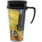 Cafe Terrace at Night (Van Gogh 1888) Travel Mug with Black Handle - Front