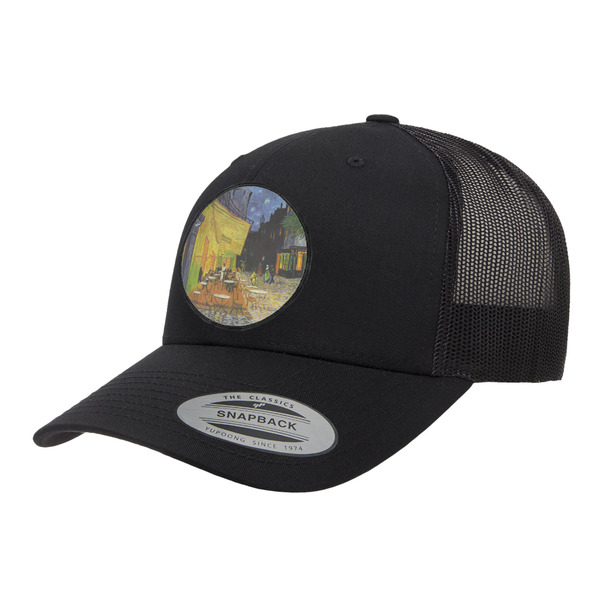 Custom Cafe Terrace at Night (Van Gogh 1888) Trucker Hat - Black