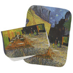 Cafe Terrace at Night (Van Gogh 1888) Burp Cloths - Fleece - Set of 2