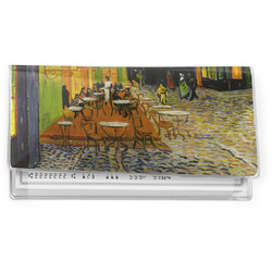 Cafe Terrace at Night (Van Gogh 1888) Vinyl Checkbook Cover