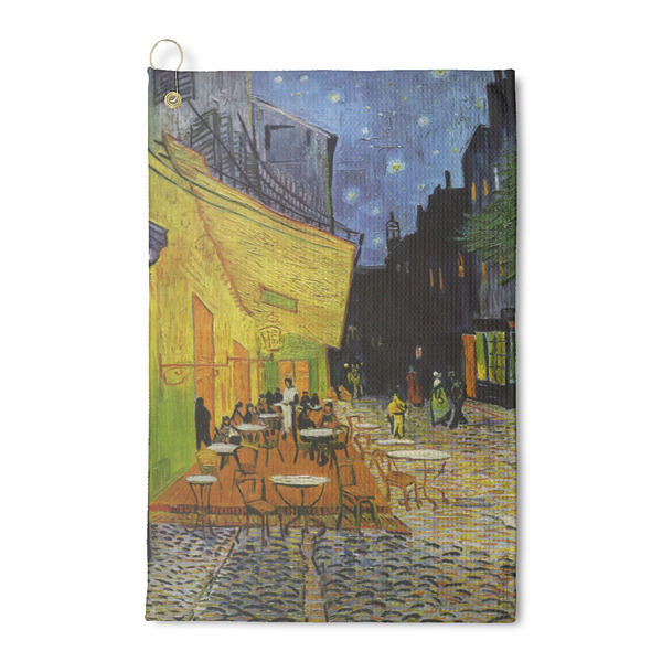 Custom Cafe Terrace at Night (Van Gogh 1888) Waffle Weave Golf Towel