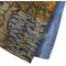 Cafe Terrace at Night (Van Gogh 1888) Waffle Weave Towel - Closeup of Material Image