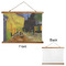 Cafe Terrace at Night (Van Gogh 1888) Wall Hanging Tapestry - Landscape - Front & Back