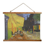 Cafe Terrace at Night (Van Gogh 1888) Wall Hanging Tapestry - Wide