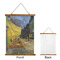 Cafe Terrace at Night (Van Gogh 1888) Wall Hanging Tapestry - Portrait - Front & Back