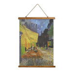 Cafe Terrace at Night (Van Gogh 1888) Wall Hanging Tapestry - Tall