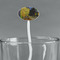 Cafe Terrace at Night (Van Gogh 1888) White Plastic 7" Stir Stick - Oval - Main