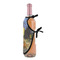 Cafe Terrace at Night (Van Gogh 1888) Wine Bottle Apron - DETAIL WITH CLIP ON NECK