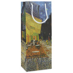 Cafe Terrace at Night (Van Gogh 1888) Wine Gift Bags - Matte