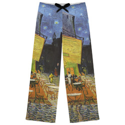 Cafe Terrace at Night (Van Gogh 1888) Womens Pajama Pants - XS