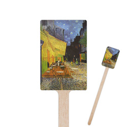 Cafe Terrace at Night (Van Gogh 1888) Rectangle Wooden Stir Sticks