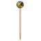 Cafe Terrace at Night (Van Gogh 1888) Wooden 6" Food Pick - Round - Single Pick