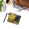 Cafe Terrace at Night (Van Gogh 1888) Wristlet ID Cases - LIFESTYLE