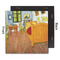 The Bedroom in Arles (Van Gogh 1888) 12x12 Wood Print - Front & Back View