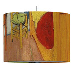 The Bedroom in Arles (Van Gogh 1888) 16" Drum Pendant Lamp - Fabric