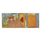 The Bedroom in Arles (Van Gogh 1888) 3 Ring Binders - Full Wrap - 3" - Open Inside