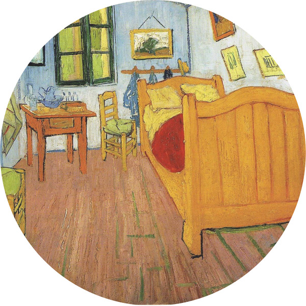 Custom The Bedroom in Arles (Van Gogh 1888) 5" Multipurpose Round Labels