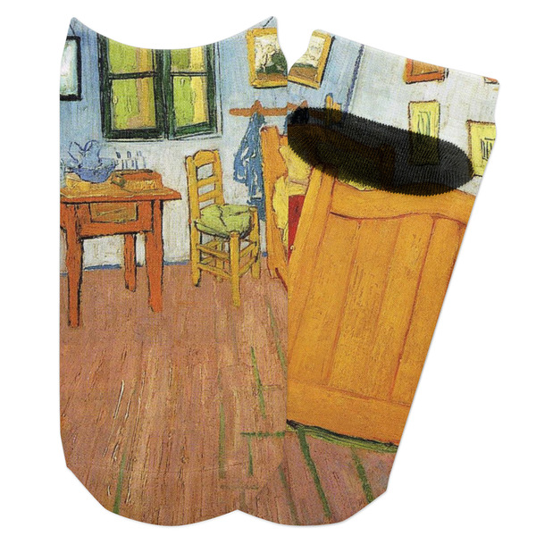 Custom The Bedroom in Arles (Van Gogh 1888) Adult Ankle Socks