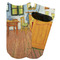 The Bedroom in Arles (Van Gogh 1888) Adult Ankle Socks - Single Pair - Front and Back