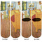 The Bedroom in Arles (Van Gogh 1888) Adult Crew Socks - Double Pair - Front and Back - Apvl