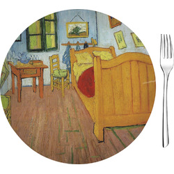 The Bedroom in Arles (Van Gogh 1888) 8" Glass Appetizer / Dessert Plates - Single or Set