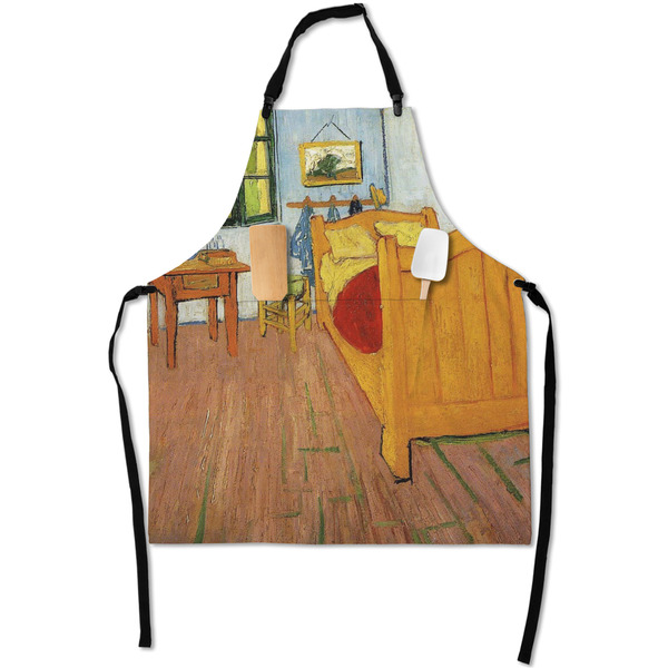 Custom The Bedroom in Arles (Van Gogh 1888) Apron With Pockets