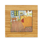 The Bedroom in Arles (Van Gogh 1888) Bamboo Trivet with Ceramic Tile Insert