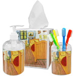 The Bedroom in Arles (Van Gogh 1888) Acrylic Bathroom Accessories Set