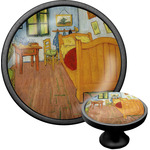 The Bedroom in Arles (Van Gogh 1888) Cabinet Knob (Black)