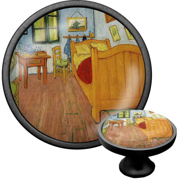 Custom The Bedroom in Arles (Van Gogh 1888) Cabinet Knob (Black)