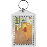 The Bedroom in Arles (Van Gogh 1888) Bling Keychain