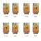 The Bedroom in Arles (Van Gogh 1888) Can Cooler - Tall 12oz - Set of 4 - Front & Back